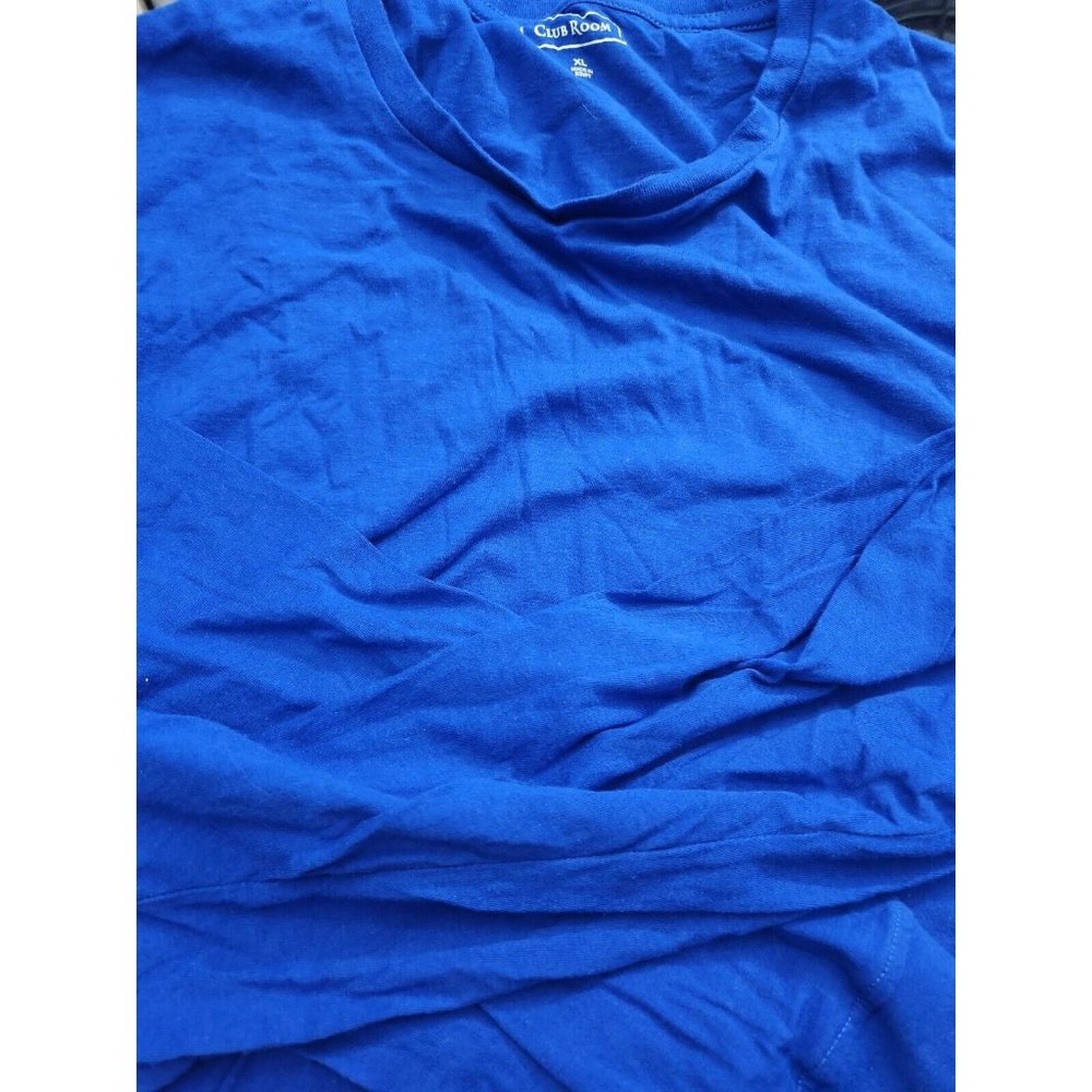 CLUBROOM Mens Long-sleeve T-Shirt XL X-Large(45-47) Blue